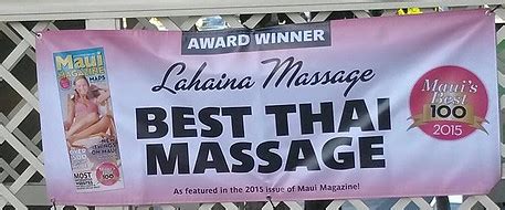 maui asian massage|Maui Thai Massages, Lahaina, HI .